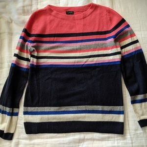 Talbots Striped Cashmere Sweater